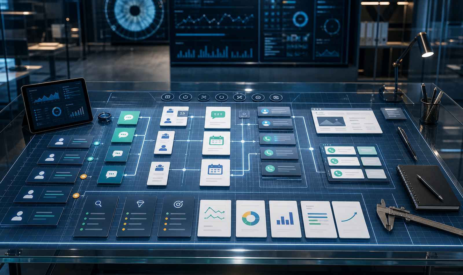 Blueprint visual do briefing comercial da OftalmoPrev